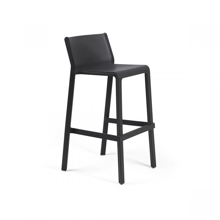 Trill Stool sgabello in resina Nardi Antracite Genco Outdoor