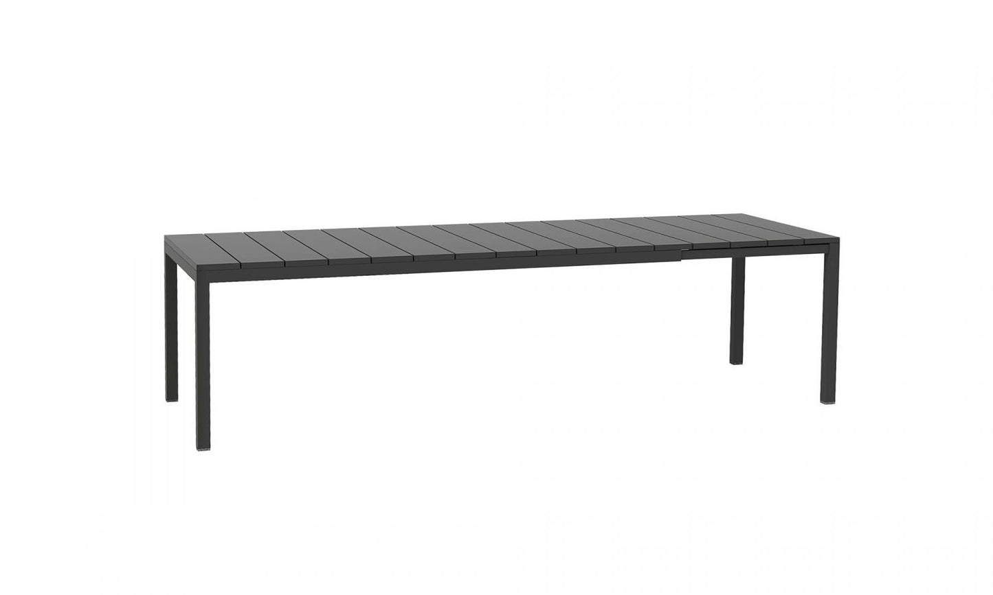 Tavolo estensibile Rio 210, piano in resina Nardi antracite Genco Outdoor