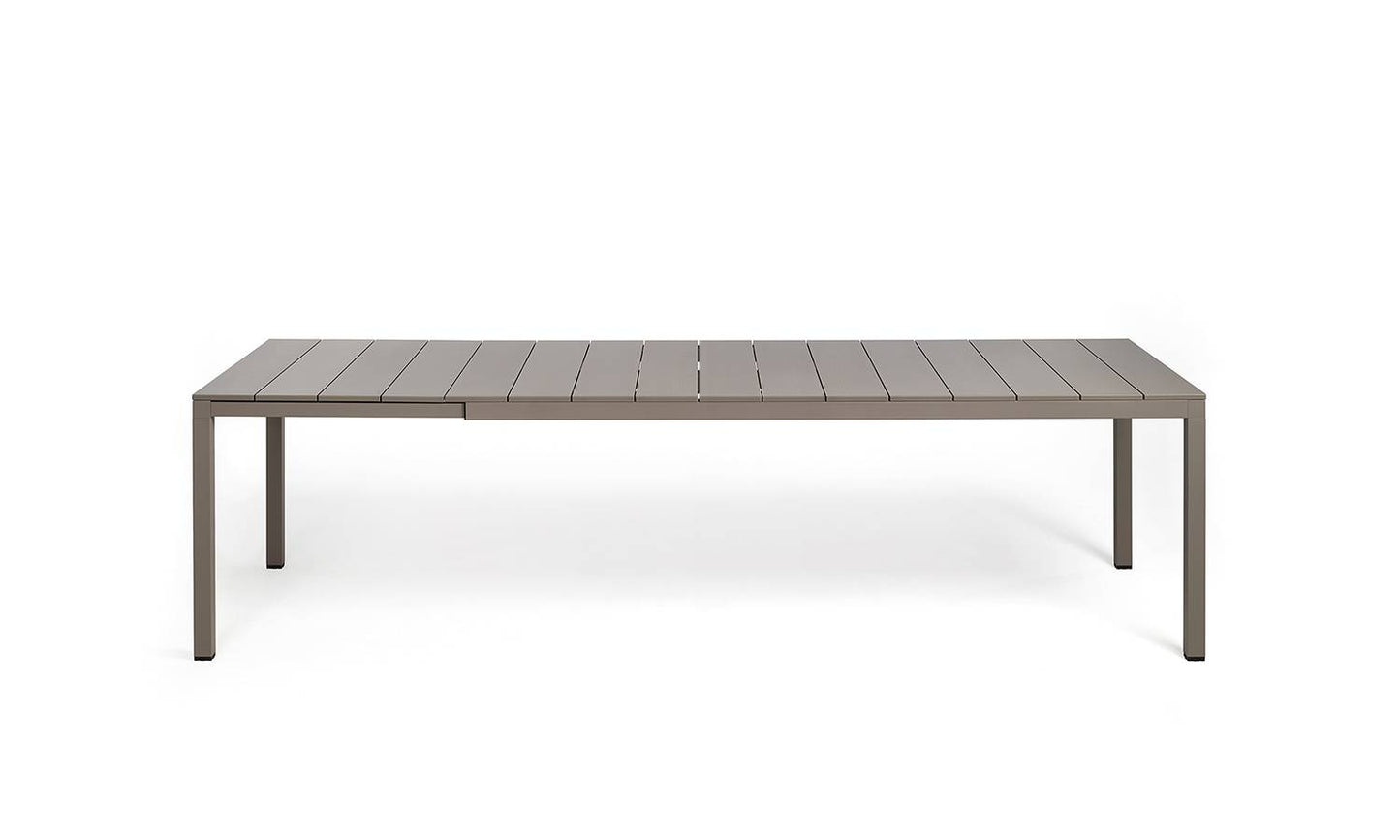 Tavolo estensibile Rio 210, piano in resina Nardi tortora Genco Outdoor
