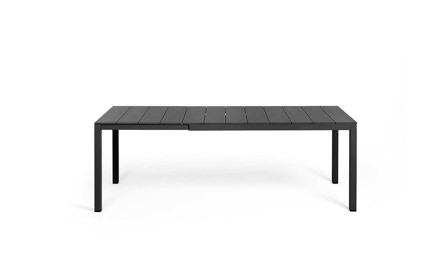 Tavolo estensibile Rio 140, piano in alluminio Nardi antracite Genco Outdoor