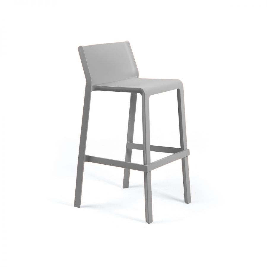 Trill Stool sgabello in resina Nardi Grigio Genco Outdoor