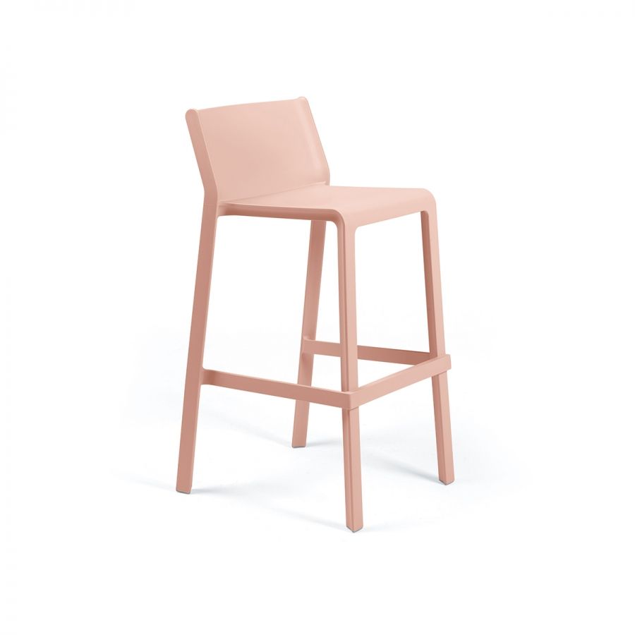 Trill Stool sgabello in resina Nardi Rosa Boquet Genco Outdoor