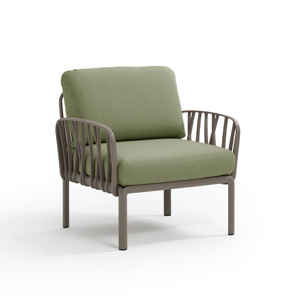 Poltrona Komodo resina fiberglass Nardi Tortora Giungla-sunbr. Genco Outdoor
