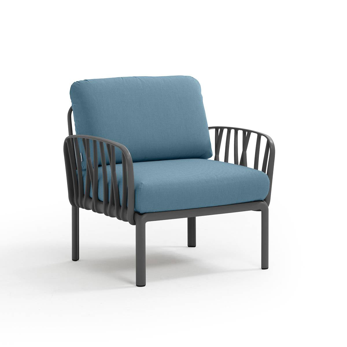 Poltrona Komodo resina fiberglass Nardi Antracite Adriatic-sunbr. Genco Outdoor