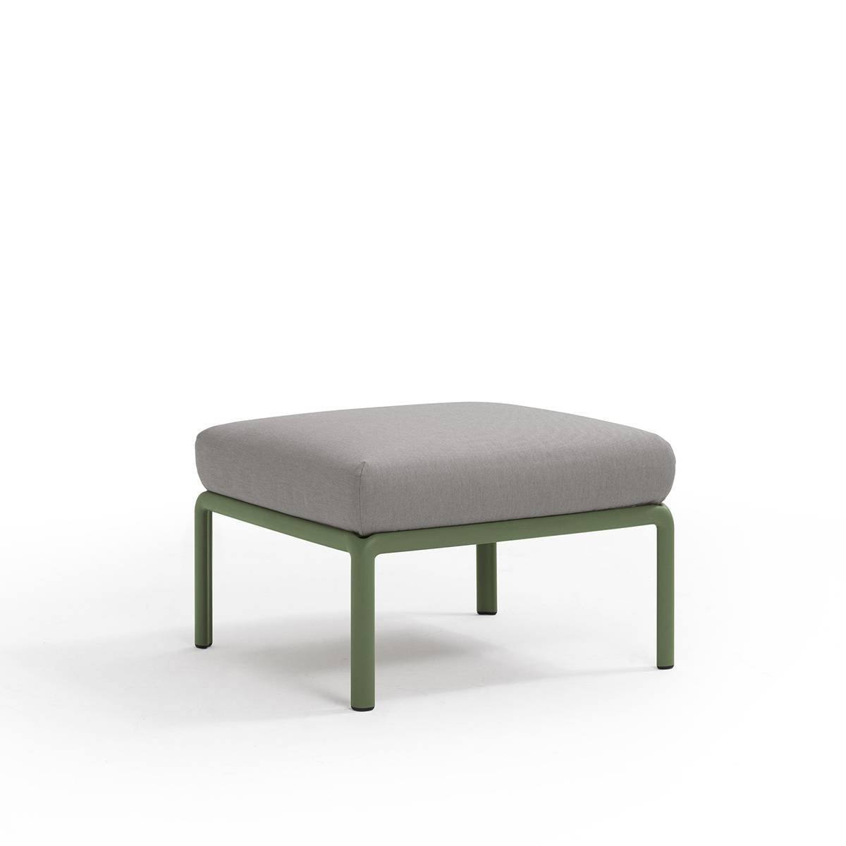 Pouf Komodo resina con cuscino Nardi Agave Grigio Genco Outdoor