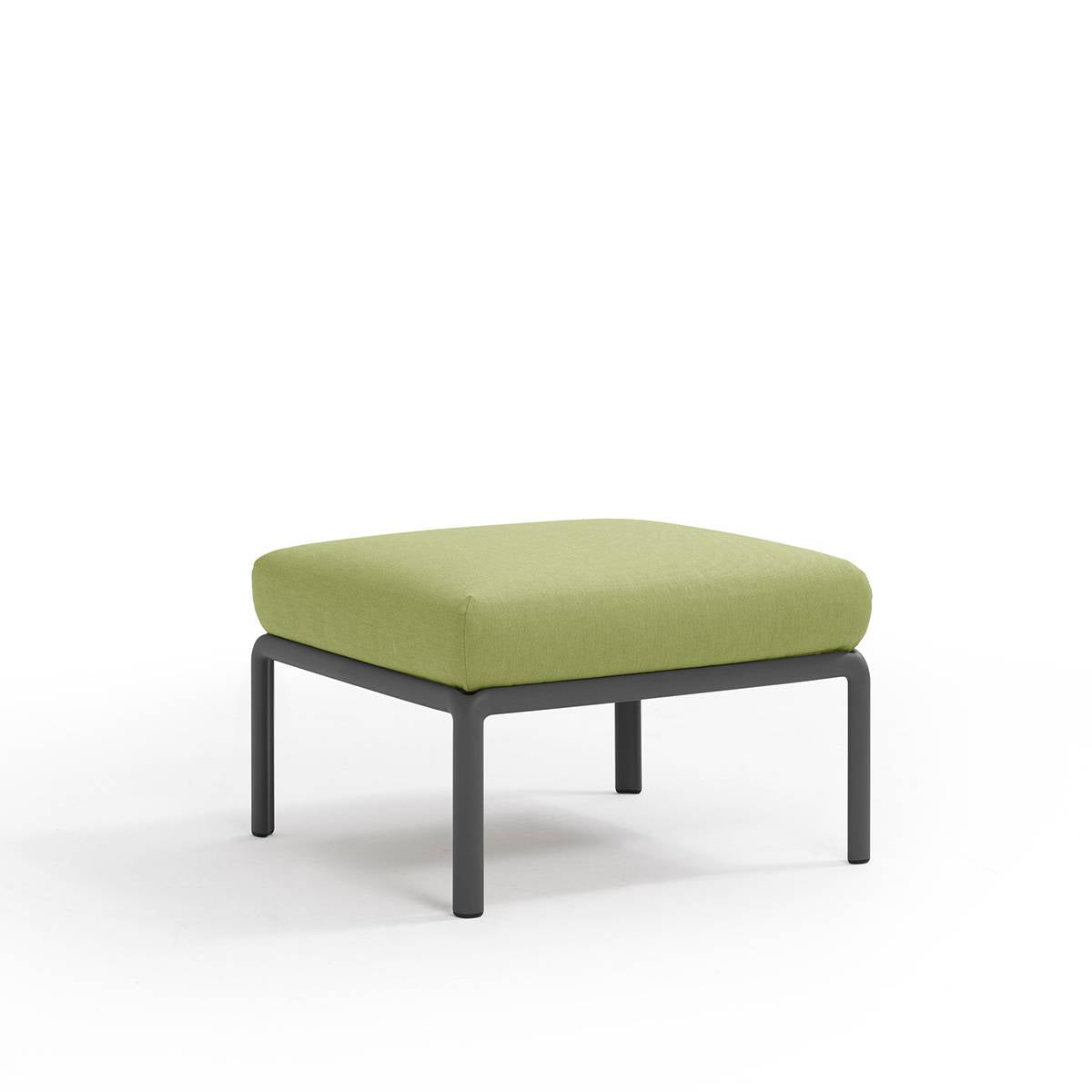 Pouf Komodo resina con cuscino Nardi Antracite Avocado-sunbr. Genco Outdoor