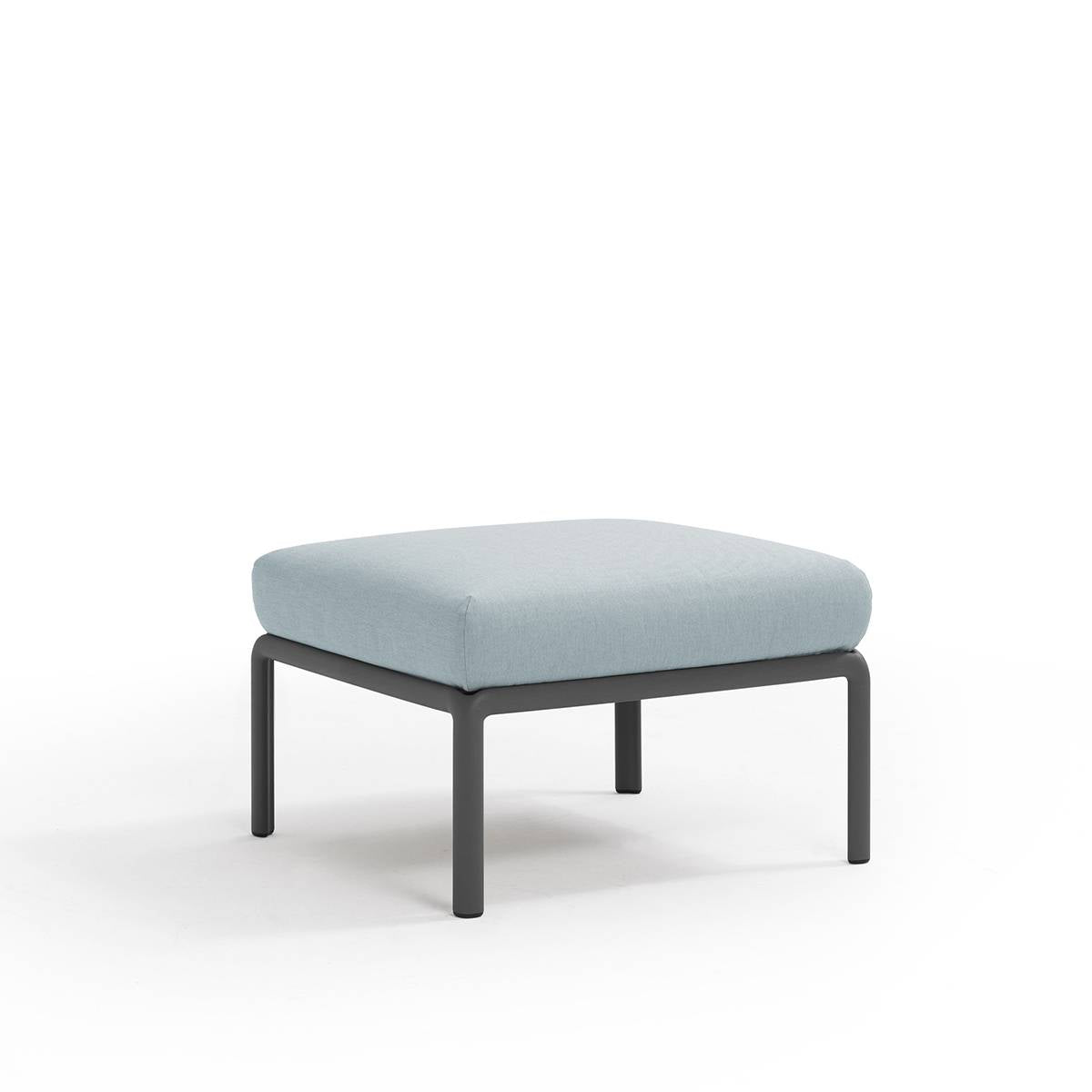 Pouf Komodo resina con cuscino Nardi Antracite Ghiaccio-sunbr. Genco Outdoor
