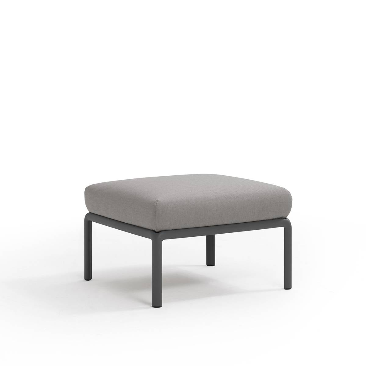 Pouf Komodo resina con cuscino Nardi Antracite Grigio Genco Outdoor