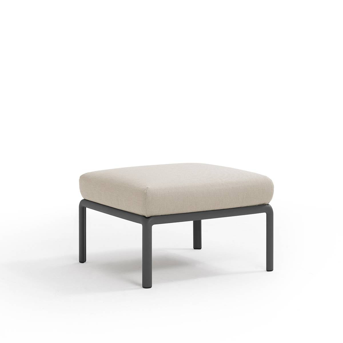 Pouf Komodo resina con cuscino Nardi Antracite Tech-panama Genco Outdoor
