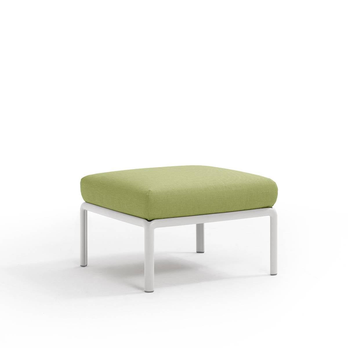 Pouf Komodo resina con cuscino Nardi Bianco Avocado-sunbr. Genco Outdoor