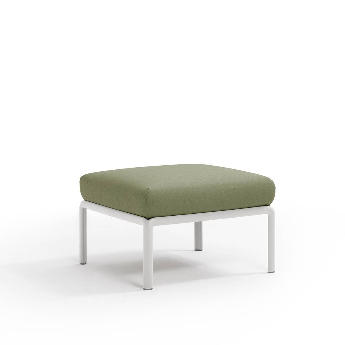 Pouf Komodo resina con cuscino Nardi Bianco Giungla-sunbr. Genco Outdoor
