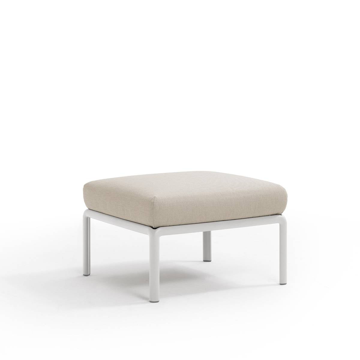Pouf Komodo resina con cuscino Nardi Bianco Tech-panama Genco Outdoor