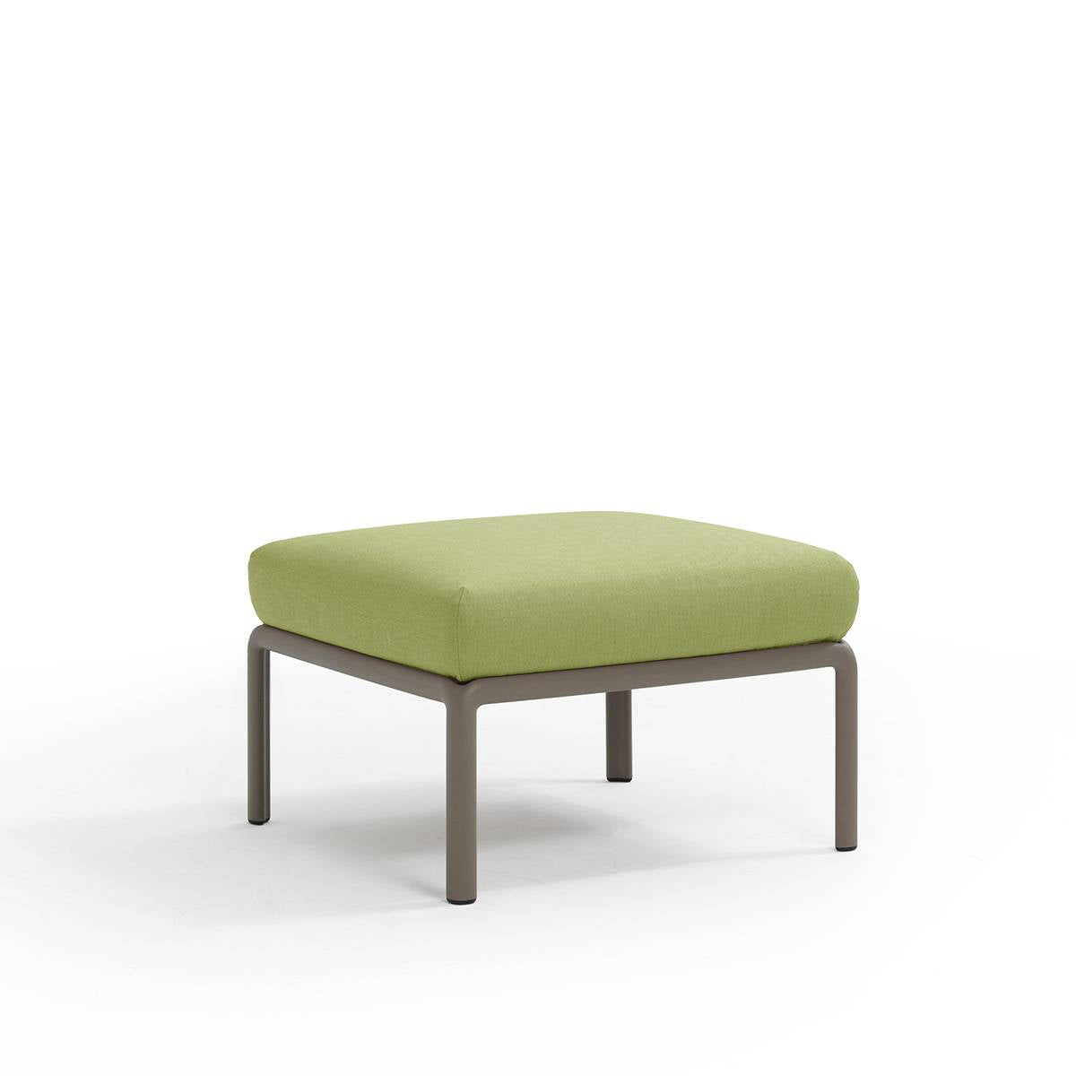 Pouf Komodo resina con cuscino Nardi Tortora Avocado-sunbr. Genco Outdoor