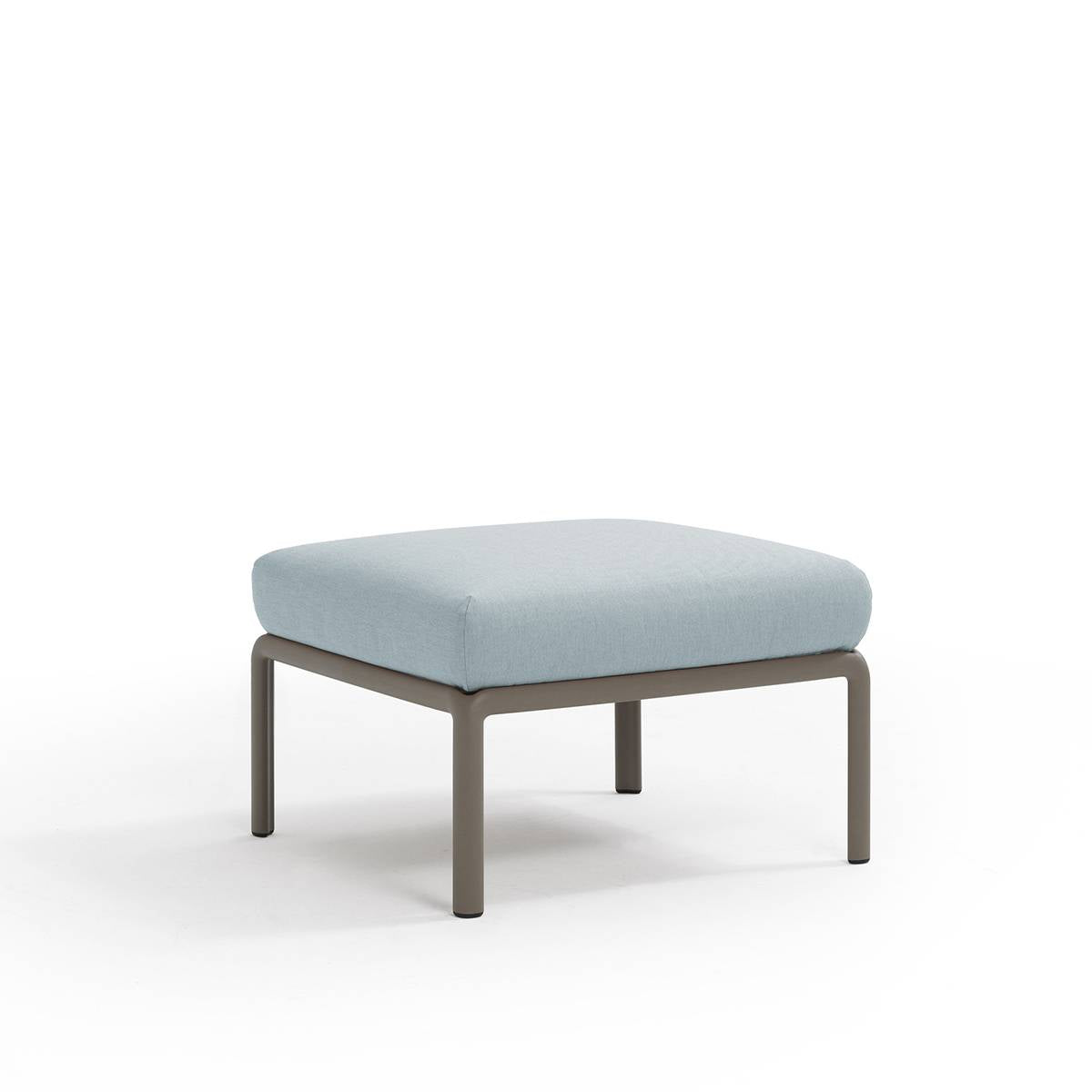 Pouf Komodo resina con cuscino Nardi Tortora Ghiaccio-sunbr. Genco Outdoor