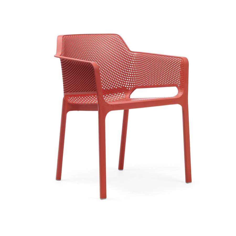 Sedia in resina Net Nardi corallo Genco Outdoor