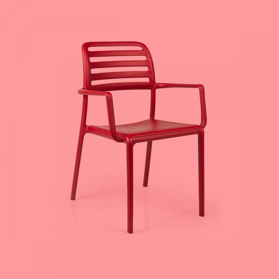 Sedia in resina Costa con braccioli Nardi Genco Outdoor