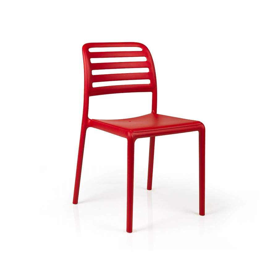 Sedia in resina Costa bistrot Nardi rosso Genco Outdoor