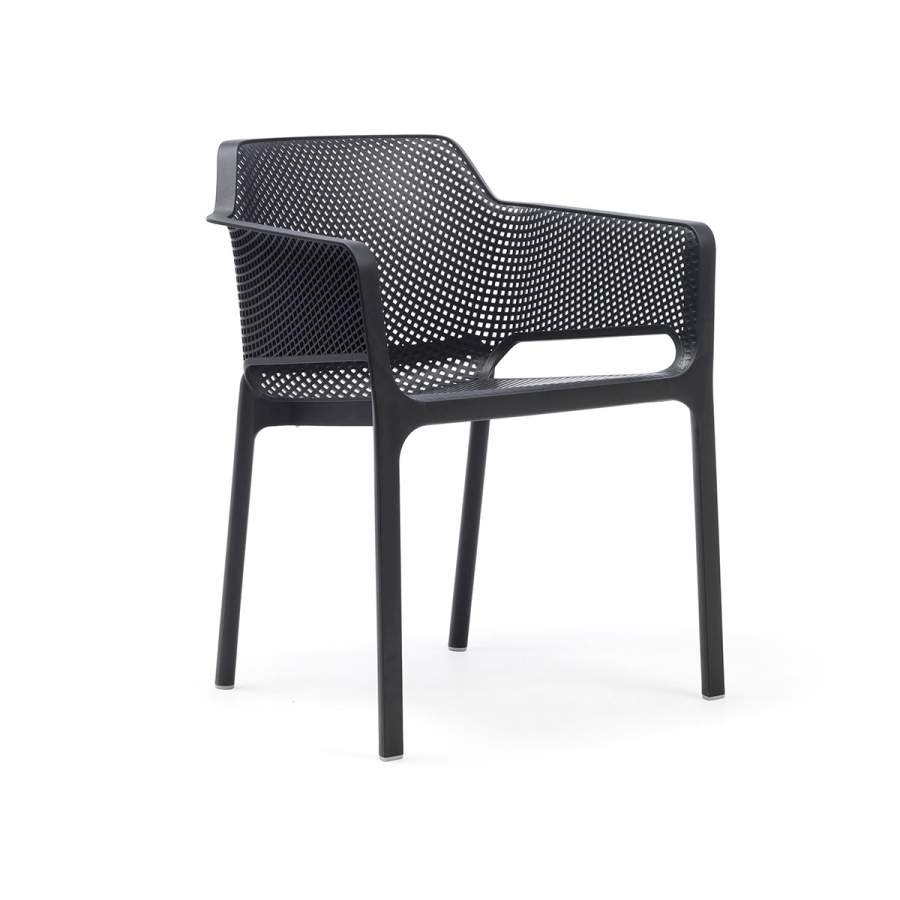 Sedia in resina Net Nardi antracite Genco Outdoor