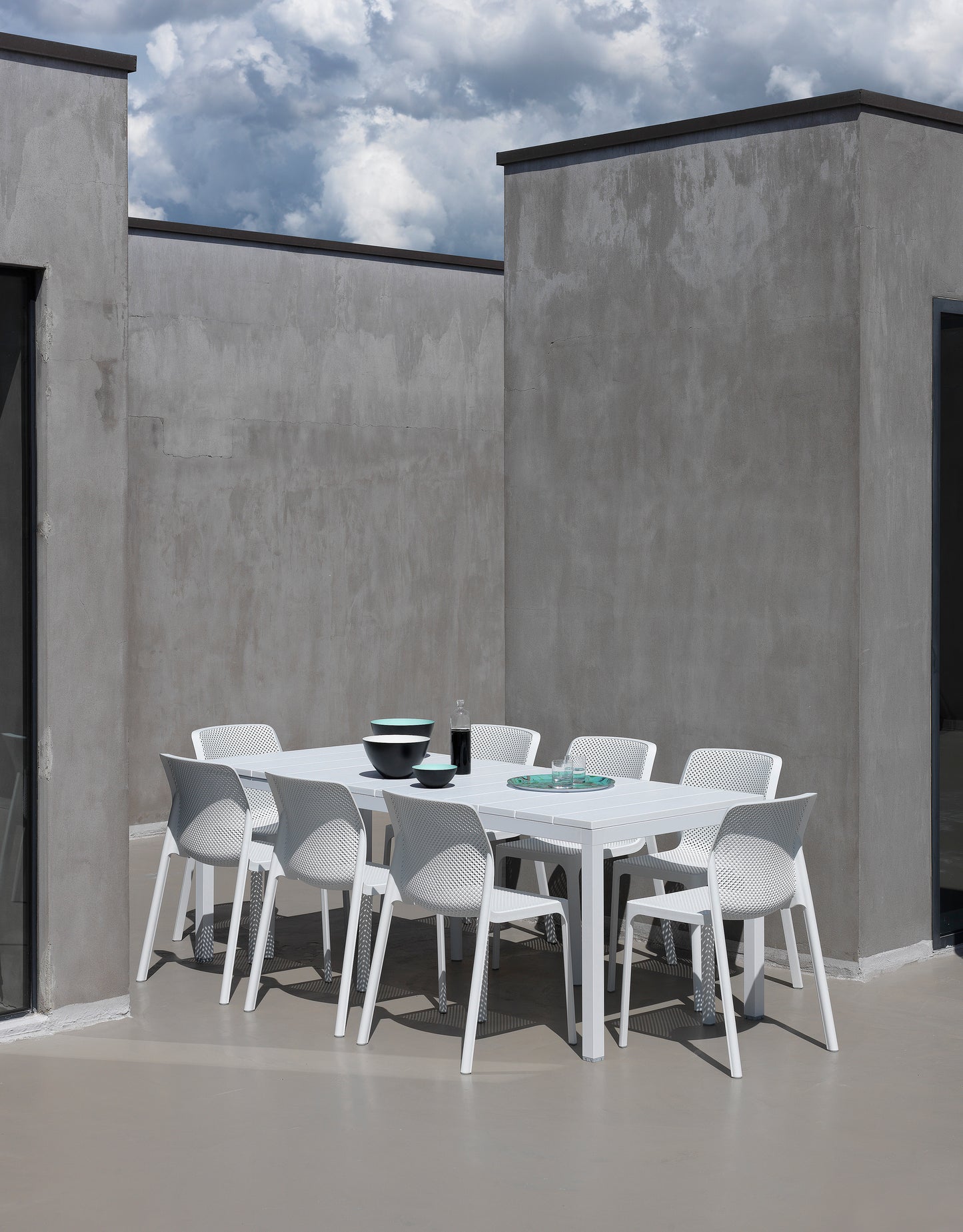 Tavolo estensibile Rio 140, piano in alluminio Nardi Genco Outdoor