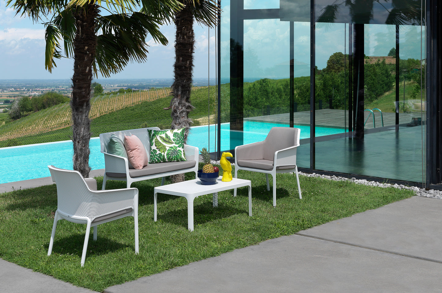 Net Bench panca in resina Nardi Genco Outdoor
