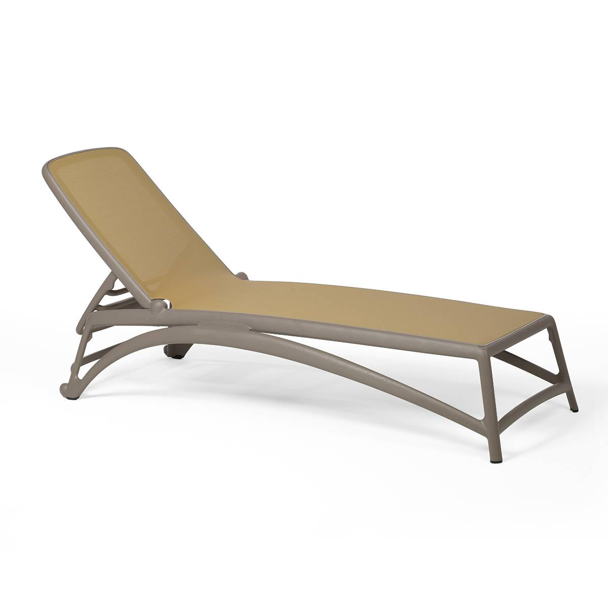 Lettino Atlantico in resina fiberglass Nardi tortora-deserto Genco Outdoor