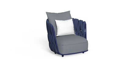 Swipe Poltrona Living Talenti True Navy Blue Genco Outdoor