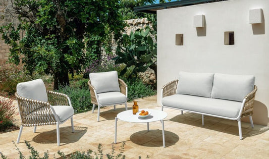 Abel set sofa Talenti (1 divano + 2 poltrone + 1 tavolino) Genco Outdoor