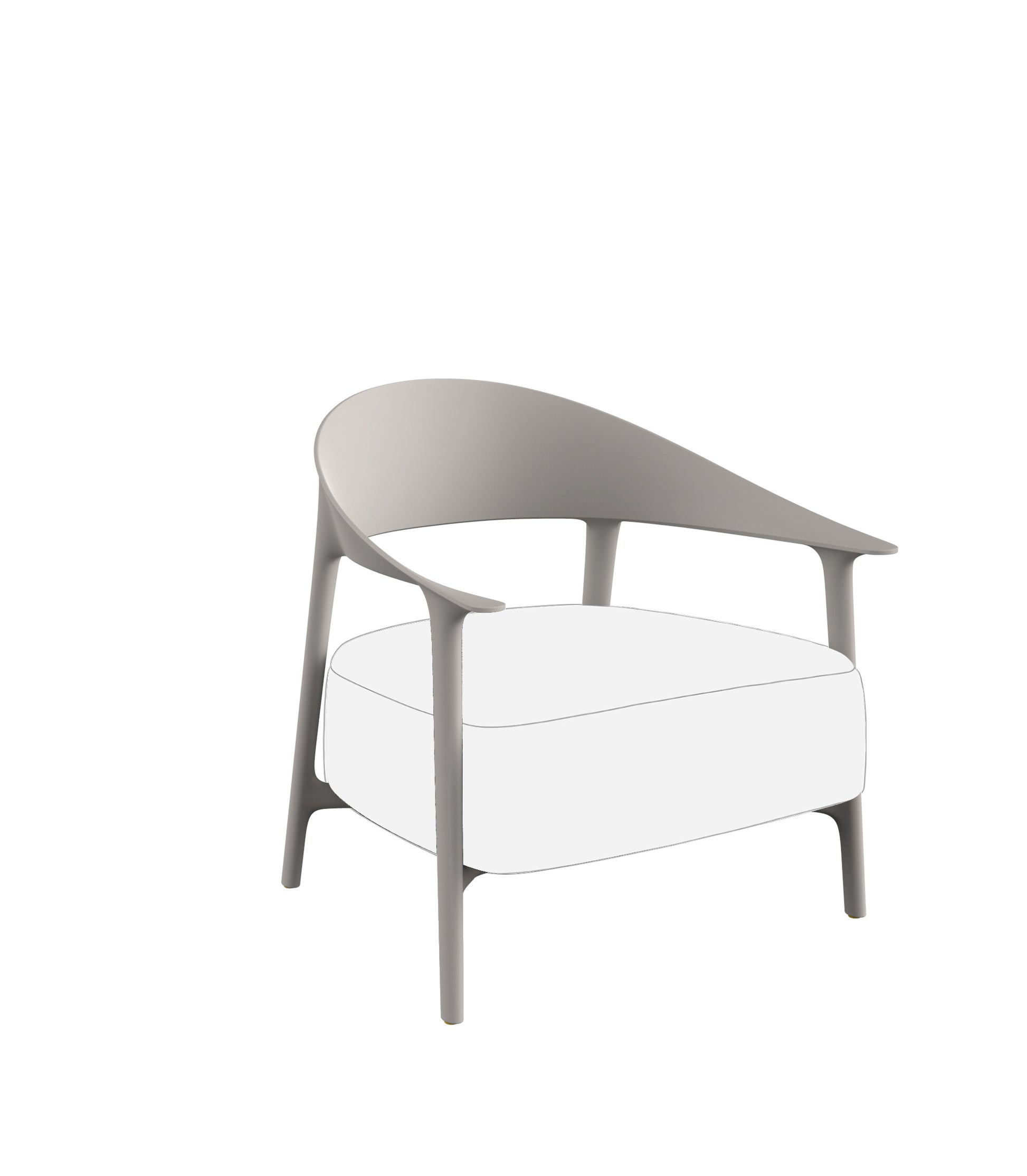 Sedia Relax Africa Lounge Vondom Ecru Genco Outdoor
