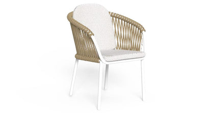Abel Sedia Pranzo Talenti Bianco - Beige Genco Outdoor