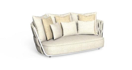 Swipe divano a due posti Talenti White - Warm White Genco Outdoor
