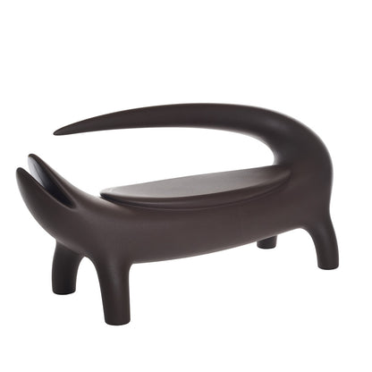 Big Kroko poltrona lounge due posti da esterno slide chocolate brown marrone