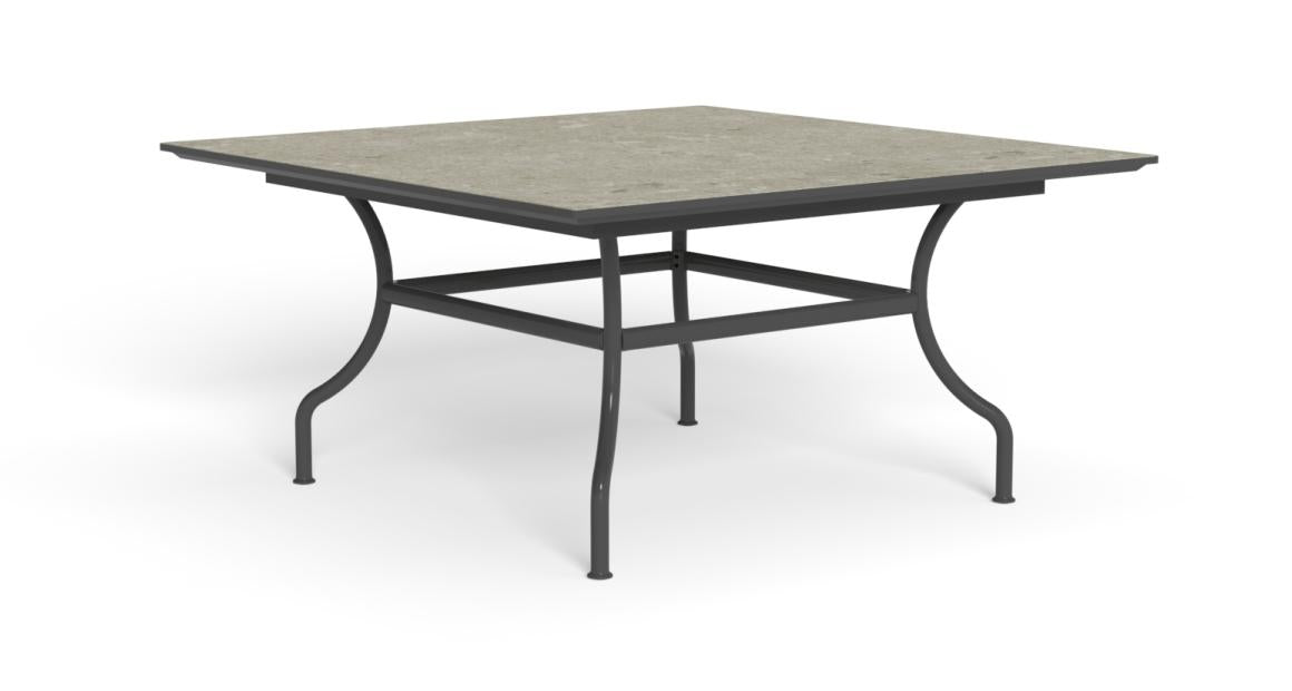 Capri Tavolo Pranzo 150×150 Talenti Antracite - Limestone Sand Genco Outdoor