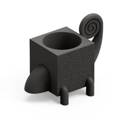 Contenitore multifunzione vaso portaoggetti da esterno Fera Cama Lyxo nero onice Genco Outdoor