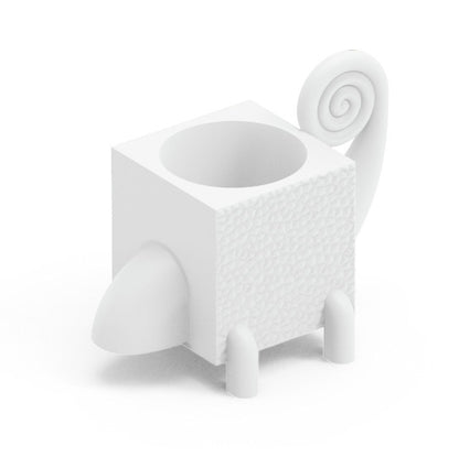 Contenitore multifunzione vaso portaoggetti da esterno Fera Cama Lyxo bianco perla Genco Outdoor