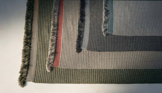Tappeto per esterno rettangolare Fabric//Ribs