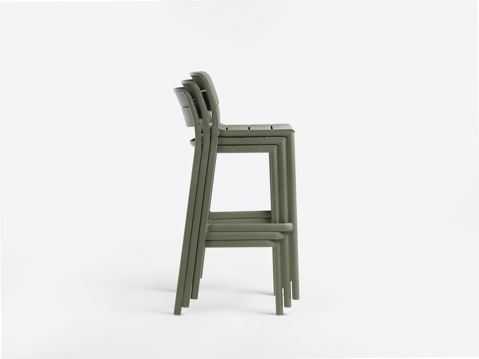 Sgabello in resina da esterno Cassia stool Nardi verde cactus Genco Outdoor impilabile