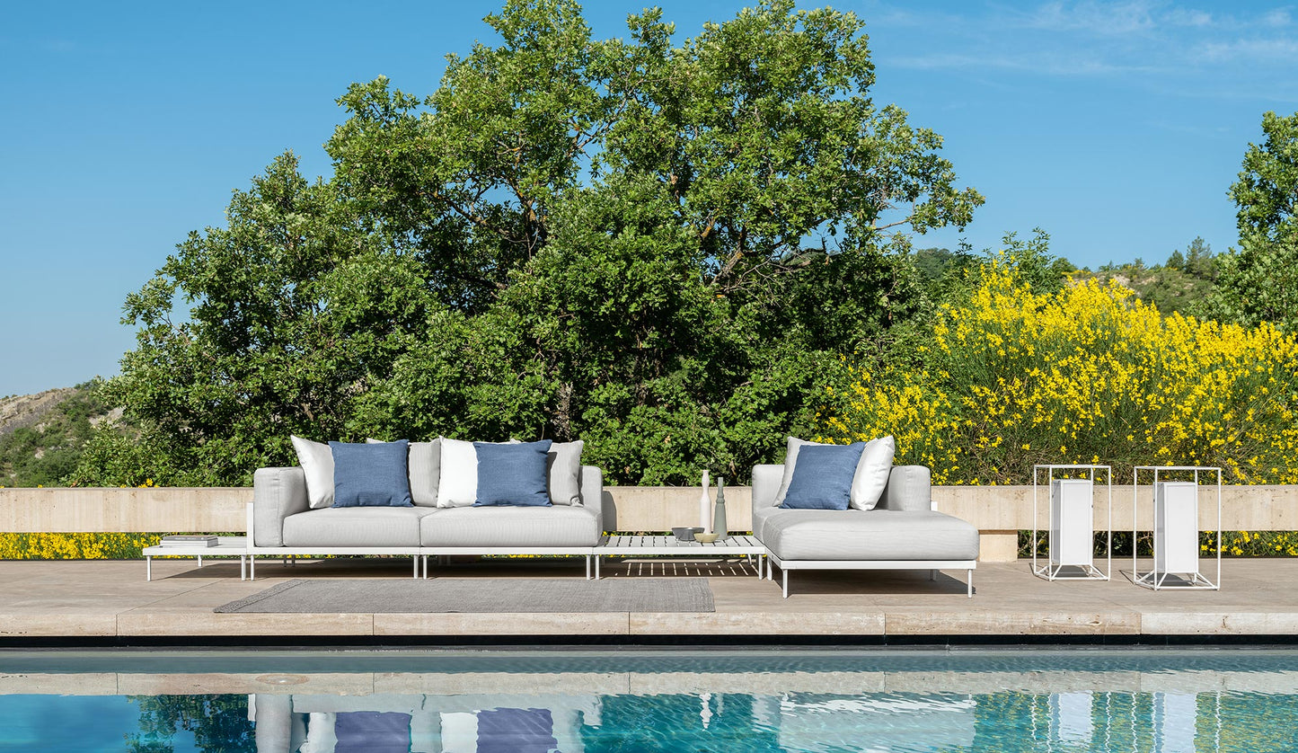 Cleo Soft Alu modular outdoor sofa by Talenti 