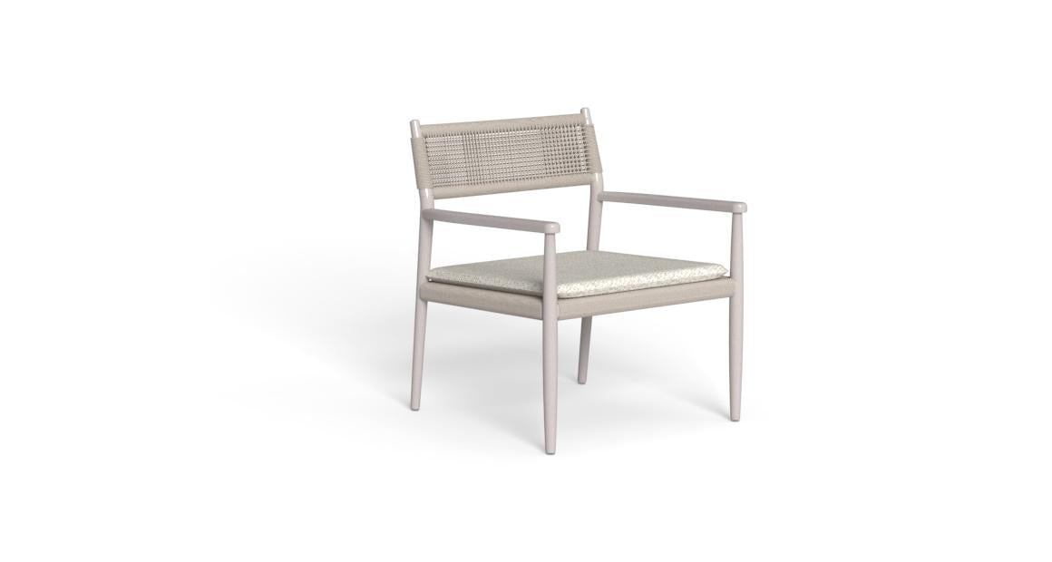 dolcevita alu poltrona lounge bianco