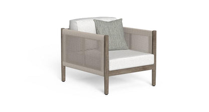 Dolcevita Poltrona Living Talenti Teak Silver - Dune White Genco Outdoor