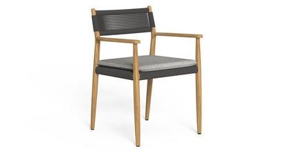 Dolcevita Poltrona Pranzo Talenti Natural Teak - Dune Grey Genco Outdoor