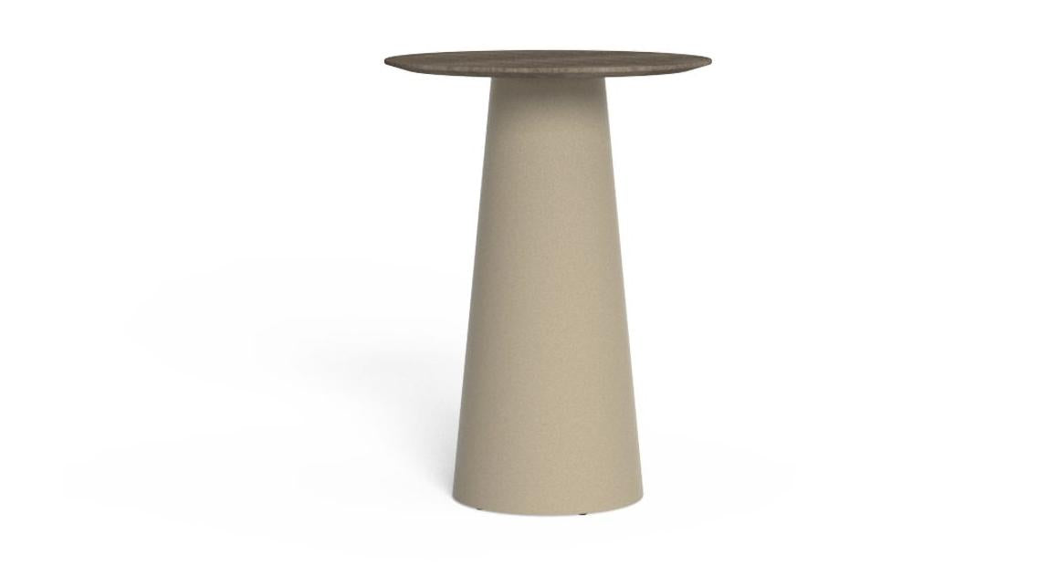 Dolcevita Tavolo Bar D75 Talenti Tortora - Teak Silver Genco Outdoor