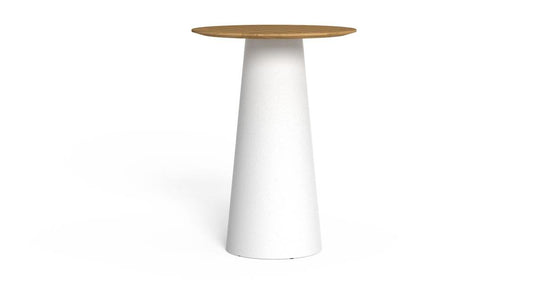Dolcevita Tavolo Bar D75 Talenti Bianco - Natural Teak Genco Outdoor