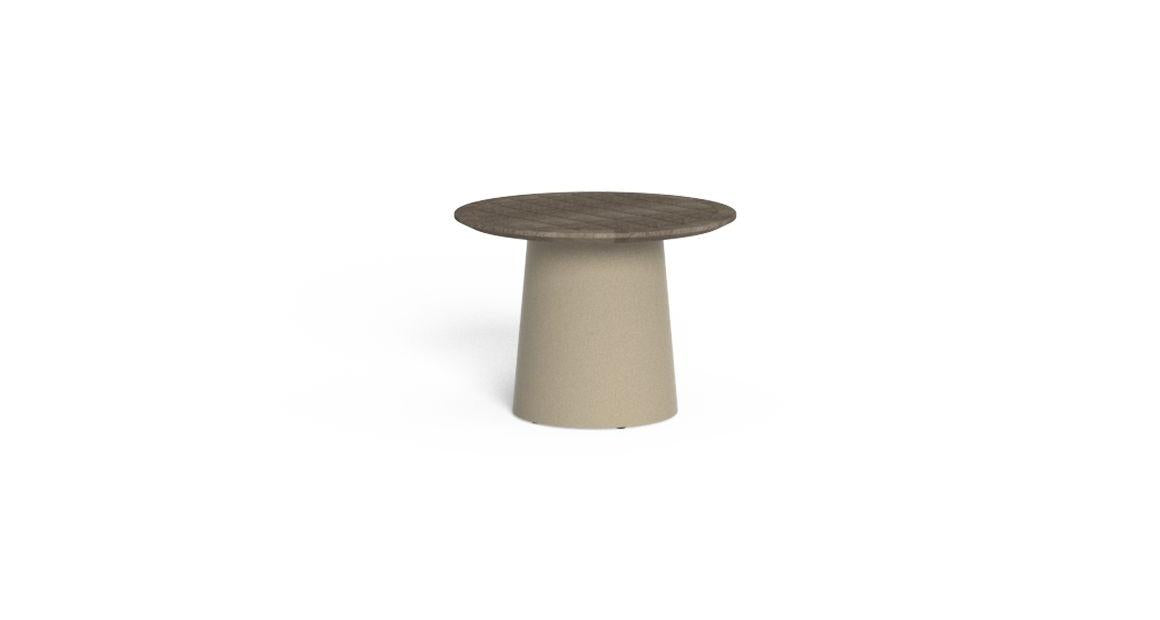 Dolcevita Tavolo Caffè D60 Talenti Tortora - Teak Silver Genco Outdoor