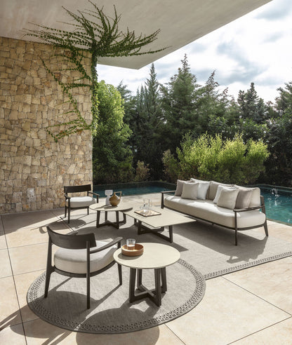 Ever Wood outdoor living armchair by Talenti 