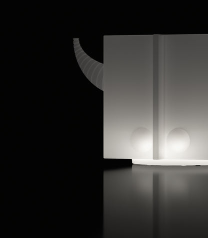 Contenitore multifunzione vaso portaoggetti modulare design da esterno Fera Orot trasparente luce lampada toro Lyxo Genco Outdoor