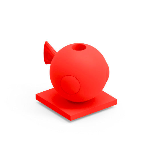 Contenitore multifunzione vaso portaoggetti modulare design da esterno Fera Fugu Lyxo rosso corallo Genco Outdoor