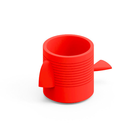 Contenitore multifunzione vaso portaoggetti modulare design da esterno Fera Lyxo rosso corallo Genco Outdoor