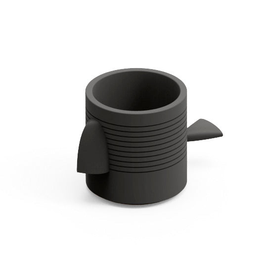 Contenitore multifunzione vaso portaoggetti modulare design da esterno Fera Lyxo nero scuro onice Genco Outdoor