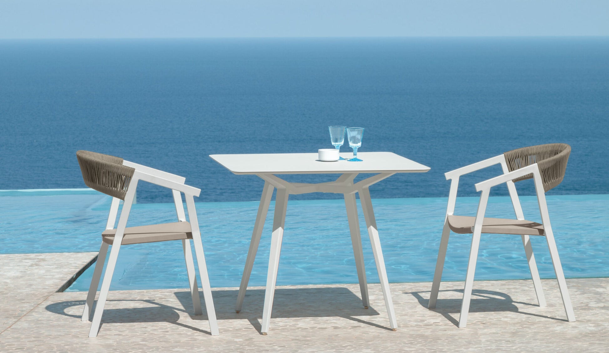Sedia pranzo Key alluminio Talenti mare Genco Outdoor