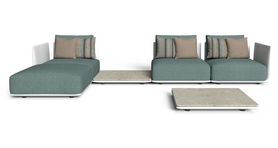 Male modular outdoor sofa by Talenti 